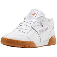 Reebok Mens Workout Plus Cross Trainer, White/Carbon/Classic red, 9.5 M US