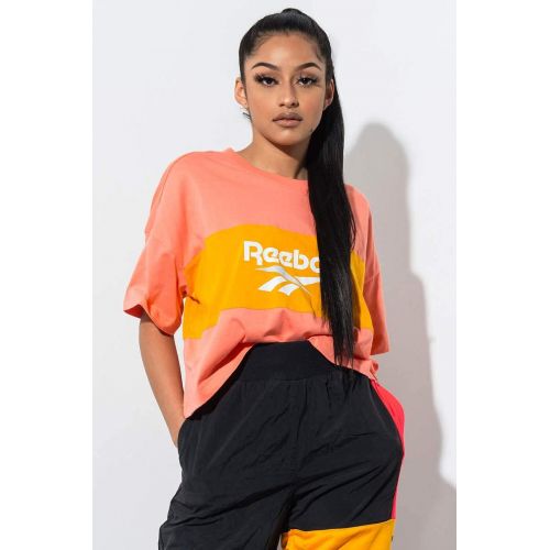  Reebok Womens Classics Vector Crop Top T-Shirt