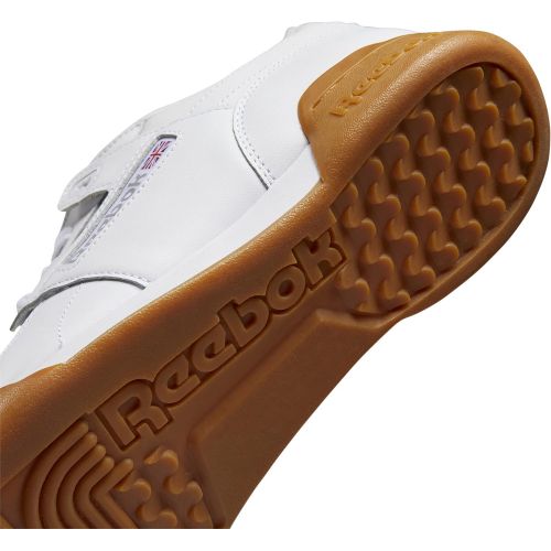  Reebok Mens Workout Plus Cross Trainer, White/Carbon/Classic red, 7.5 M US