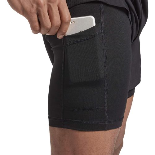  Reebok Mens Running Essentials 2 in 1 Shorts