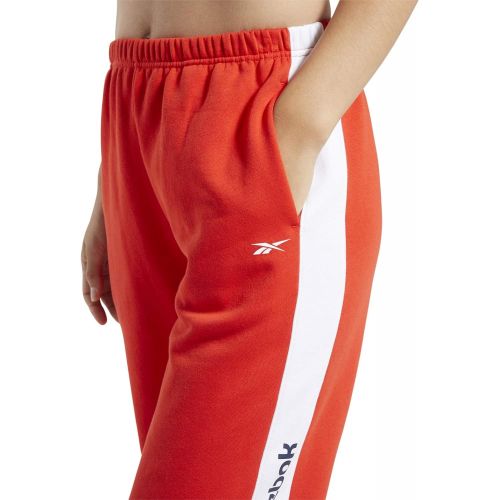  Reebok Womens Training Essentials Linear Logo Fleece Jogger Pants