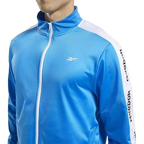  Reebok Mens Training Essentials Full Zip Linear Logo Track Jacket