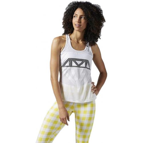  Reebok Womens Dance Mesh Graphic Tank Top