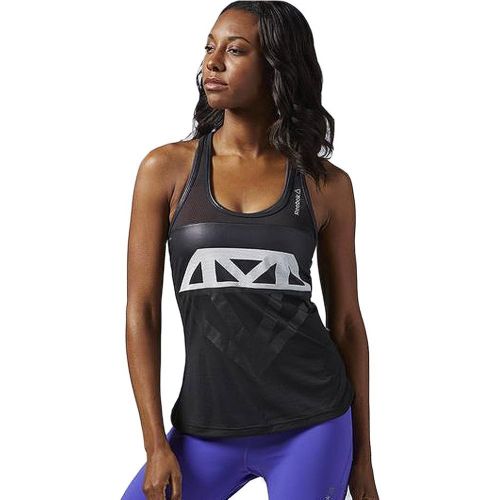  Reebok Womens Dance Mesh Graphic Tank Top