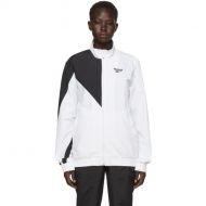 Reebok Classics White & Black Lost & Found Track Jacket