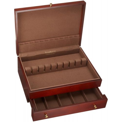  Reed & Barton Easton Flatware Chest, 15-Inch x 11-Inch x 5.5-Inch, Mahogany