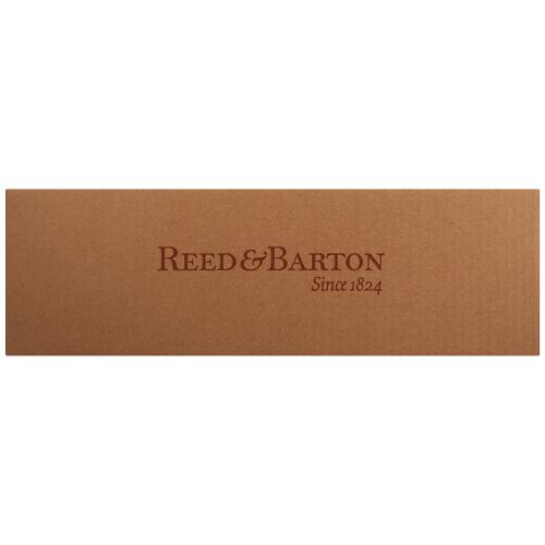  Reed & Barton Flatware Chest Mahogany Finish Brown Tarnish Proof Fabric Lining Brass Lid Hardware
