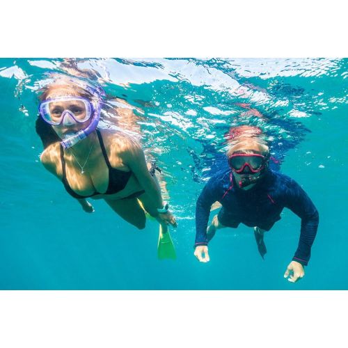  ReefTourer Unisex-Adult RC-0105-LV Mask Und Snorkel Combo Set, Lavender, One Size