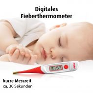 reer 9840 Digitales Express-Fieber-Thermometer fuers Baby, misst in 30 Sekunden, fuer Nickel-Allergiker geeignet