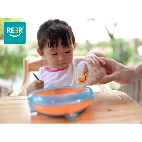  Reerpu ReeR Section Divided Plate Dish Stay Put Bowl with Twisty Suction Base for Infant Toddler and 6 Months...