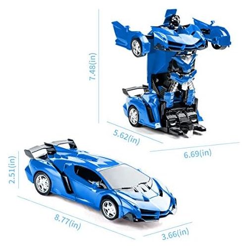  [아마존베스트]Refasy Children Remote Control Deformation Cars Toys for Kids-Hot Gift