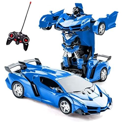  [아마존베스트]Refasy Children Remote Control Deformation Cars Toys for Kids-Hot Gift