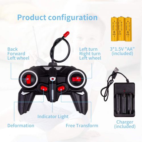  [아마존베스트]Refasy Children Remote Control Deformation Cars Toys for Kids-Hot Gift