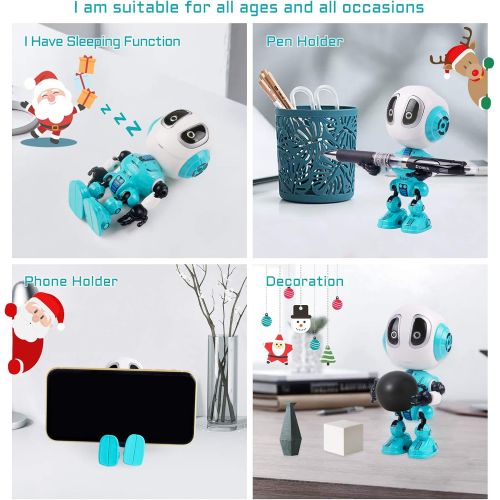  [아마존베스트]Refasy Talking Robot Toys for Kids, Mini Robot Toys Repeats What You Say with Flashing Lights and Touch Control, Children Toys Gifts for Boys and Girls Age 3 4 5 6 7 8 9