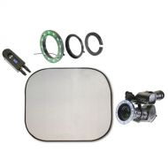 Reflecmedia RM 2121DS 7.0 x 7.0' Chromaflex EL Bundle with Small Dual LiteRing and Controller