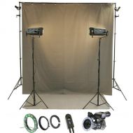 Reflecmedia RM 7225DS 8.0 x 8.0' Deskshoot All In One Bundle with Small Dual LiteRing