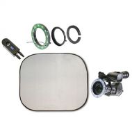 Reflecmedia RM 2123DS 4.0 x 4.0' Chromaflex EL Bundle with Small Dual LiteRing and Controller
