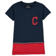 Girls Toddler Cleveland Indians Refried Tees Navy T-Shirt Dress