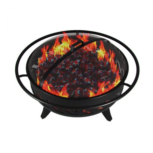  Regal Flame Wellington 30” Portable Outdoor Fireplace Fire Pit Ring For Backyard Patio Fire, RV, Patio Heater, Stove, Camping, Bonfire, Picnic, Firebowl No Propane, Includes Safety Mesh Cover,
