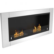Regal Flame Fargo 43 Inch Ventless Built in Recessed Bio Ethanol Wall Mounted Fireplace