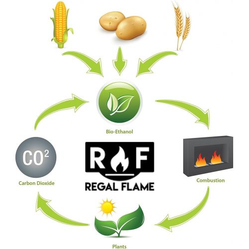  Regal Flame Prime Ventless Bio Ethanol Fireplace Fuel -6 Quarts
