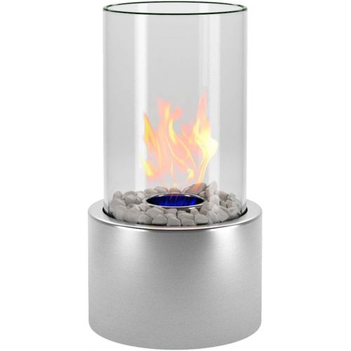  Regal Flame Eden Ventless Tabletop Portable Bio Ethanol Fireplace in Stainless Steel