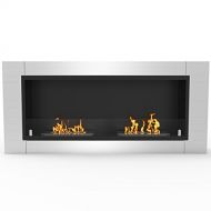 Regal Flame Fargo 43 Inch Ventless Built in Recessed Bio Ethanol Wall Mounted Fireplace