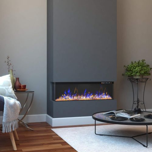  Regal Flame Spectrum Modern Linear Electric 3 Sided Wall Mounted Built-in Recessed Fireplace (36)