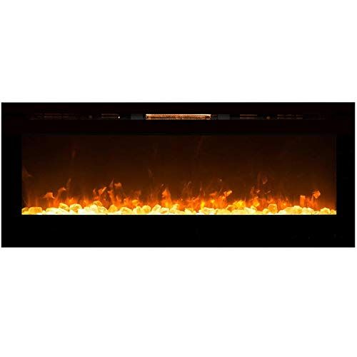  Regal Flame Astoria 60 Crystal Built-in Ventless Recessed Wall Mounted Electric Fireplace Better than Wood Fireplaces, Gas Logs, Inserts, Log Sets, Gas, Space Heaters, Propane