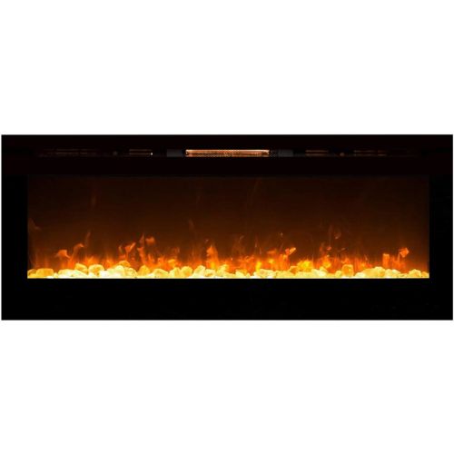  Regal Flame Astoria 60 Crystal Built-in Ventless Recessed Wall Mounted Electric Fireplace Better than Wood Fireplaces, Gas Logs, Inserts, Log Sets, Gas, Space Heaters, Propane