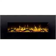 Regal Flame Denali Black 60 Log, Pebble, Crystal, 3 Color Heater Electric Wall Mounted Fireplace Better Than Wood Fireplaces, Gas Logs, Fireplace Inserts, Gas Fireplaces, Space Hea