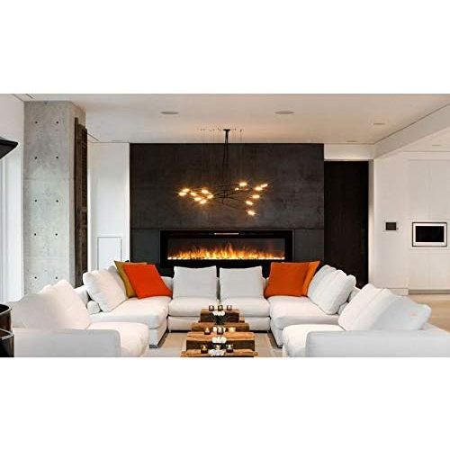  Regal Flame Astoria 60 Pebble Built-in Ventless Recessed Wall Mounted Electric Fireplace Better than Wood Fireplaces, Gas Logs, Inserts, Log Sets, Gas, Space Heaters, Propane