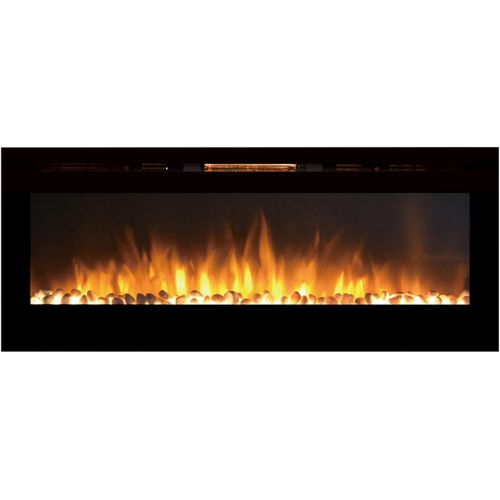  Regal Flame Astoria 60 Pebble Built-in Ventless Recessed Wall Mounted Electric Fireplace Better than Wood Fireplaces, Gas Logs, Inserts, Log Sets, Gas, Space Heaters, Propane