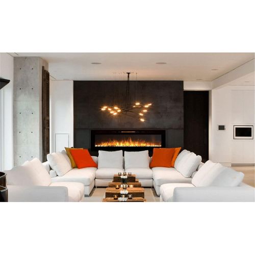  Regal Flame Astoria 60 Pebble Built-in Ventless Recessed Wall Mounted Electric Fireplace Better than Wood Fireplaces, Gas Logs, Inserts, Log Sets, Gas, Space Heaters, Propane