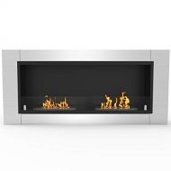 Regal Flame Fargo 43 Inch Ventless Built In Recessed Bio Ethanol Wall Mounted Fireplace