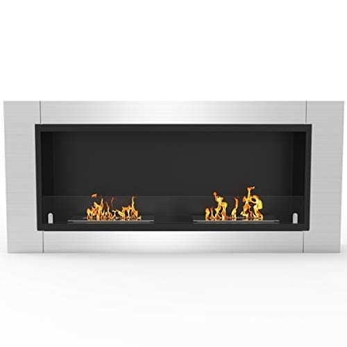  Regal Flame Fargo 43 Inch Ventless Built In Recessed Bio Ethanol Wall Mounted Fireplace