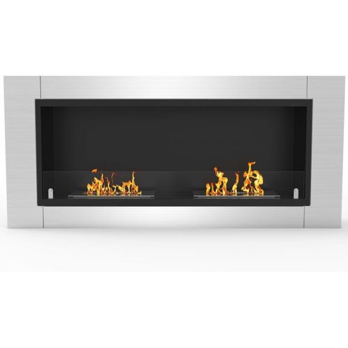  Regal Flame Fargo 43 Inch Ventless Built In Recessed Bio Ethanol Wall Mounted Fireplace