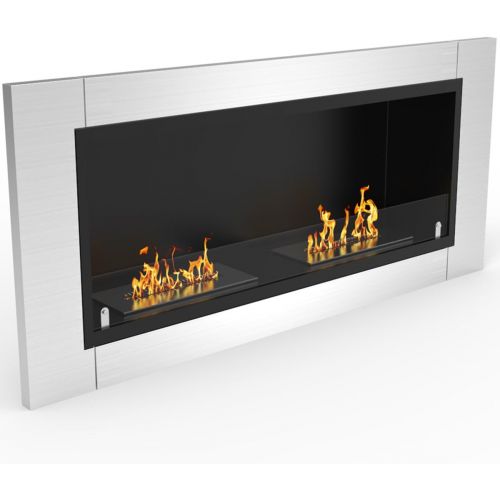  Regal Flame Fargo 43 Inch Ventless Built In Recessed Bio Ethanol Wall Mounted Fireplace