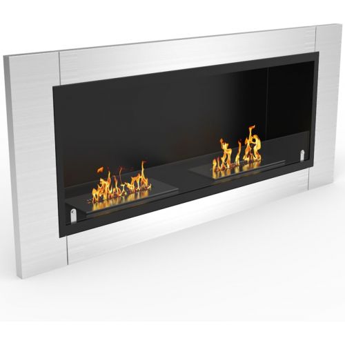  Regal Flame Fargo 43 Inch Ventless Built In Recessed Bio Ethanol Wall Mounted Fireplace