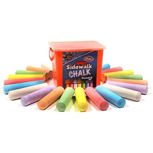  [아마존베스트]Regal Games Chalk City - 20 Piece Jumbo Washable Sidewalk Chalk