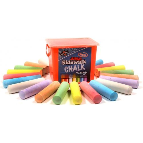  [아마존베스트]Regal Games Chalk City - 20 Piece Jumbo Washable Sidewalk Chalk