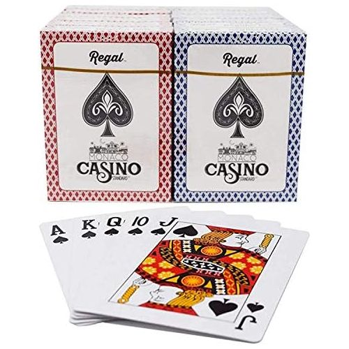  [아마존베스트]Regal Games Casino Standard Poker Size Playing Cards (Set of 12 Decks)