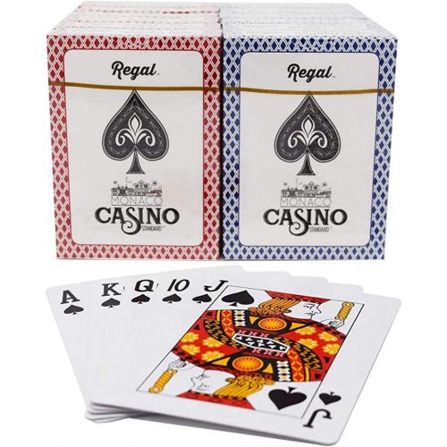  [아마존베스트]Regal Games Casino Standard Poker Size Playing Cards (Set of 12 Decks)