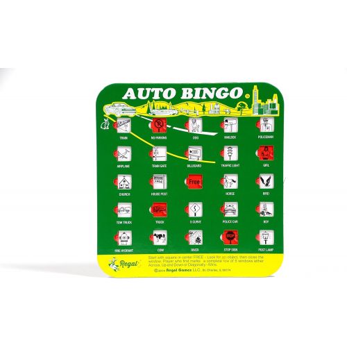  [아마존베스트]Regal Games Original Travel Bingo 4 Pack - Great for Family Vacations Car Rides and Road Trips …