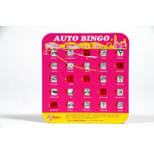  [아마존베스트]Regal Games Original Travel Bingo 4 Pack - Great for Family Vacations Car Rides and Road Trips …