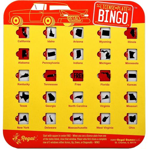  [아마존베스트]Regal Games Original Travel Bingo 4 Packs (License Plate)