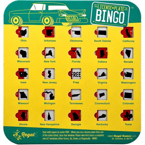  [아마존베스트]Regal Games Original Travel Bingo 4 Packs (License Plate)