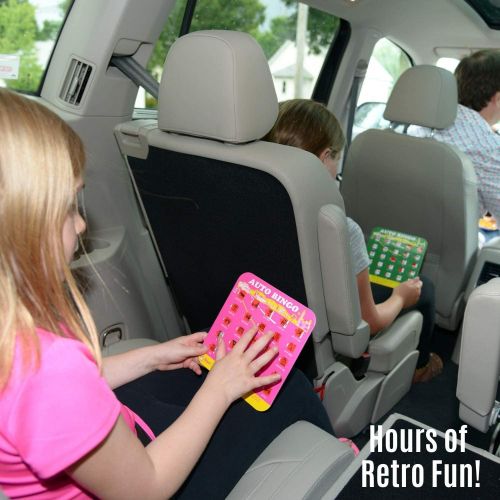  [아마존베스트]Regal Games Green Auto Backseat Bingo Pack of 4 Bingo Cards Great For Family Vactions Car Rides and Road Trips