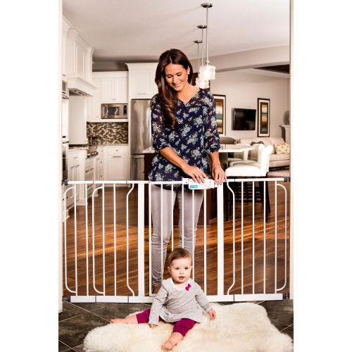  Regalo 58-Inch Extra WideSpan Walk Through Baby Gate, Includes 4 Pack of Wall Mounts