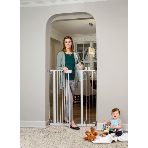  Regalo Extra Tall Easy Step Walk Thru Baby Gate, White